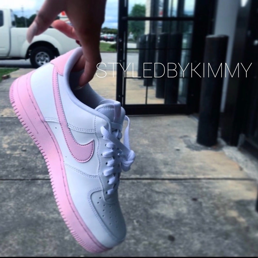 🌸 Nike Air Force 1 Shoes Sneakers PINK AF1 NWT - Picture 9 of 9